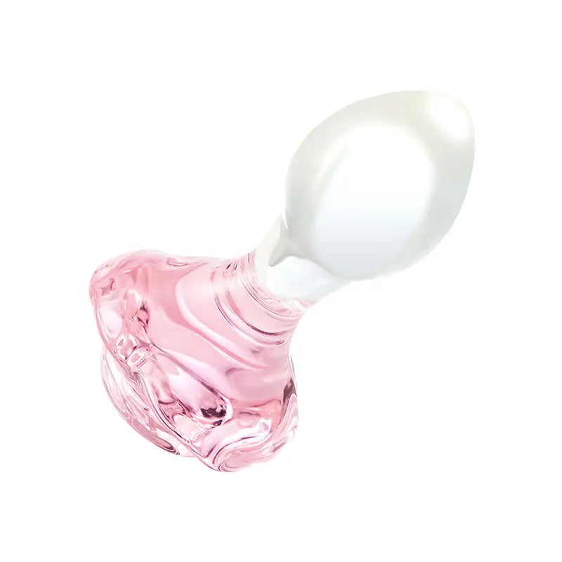 Rosy Plug Anal en verre avec une base rose Acmejoy