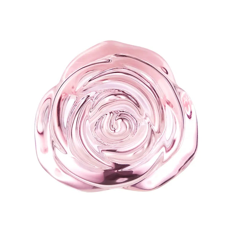 Rosy Plug Anal en verre avec une base rose Acmejoy
