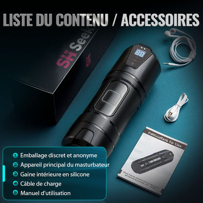 Challenger - 10 Vibrations, 5 Aspirations, Vagin Ultra-Réaliste, Masturbateur Simulé