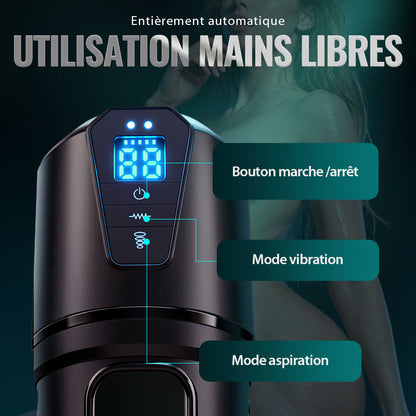 Challenger - 10 Vibrations, 5 Aspirations, Vagin Ultra-Réaliste, Masturbateur Simulé