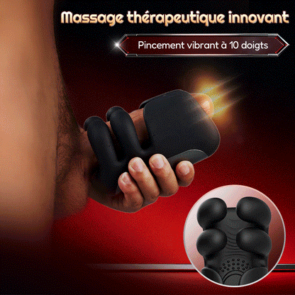Vibrateur automatique à 10 doigts pour massage et thérapie du pénis