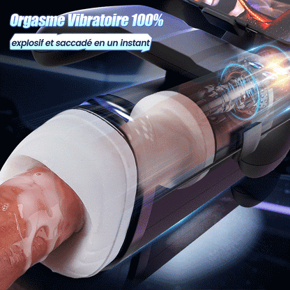 Bestvibe Turbo 10 Modes Stroker à Poussées Explosives – Design Gamepad Immersif avec Support Téléphone