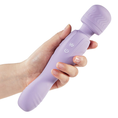 Vibromasseur Dual Head AV Stick clitoris tétons violet