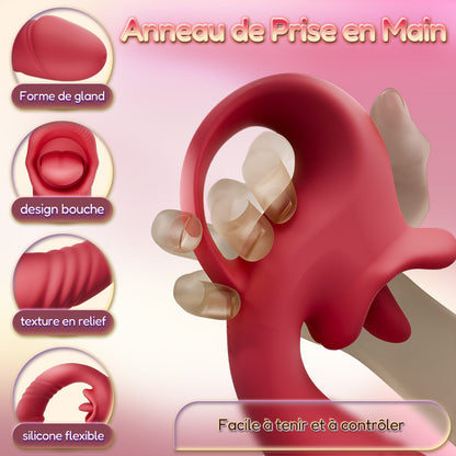 Posy – Vibrateur clitoridien amélioré 2.0 avec fonction de léchage et stimulation du point G pour couples