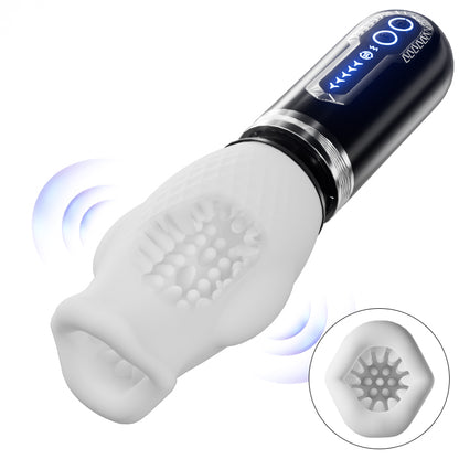 Tornado 3.0 - Masturbateur à double moteur sexe oral 7 vibrations 5 rétractions 5 rotations