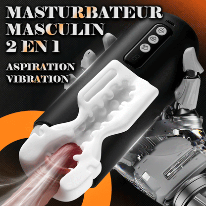 Sophia – 8 Modes de Vibration 8 Modes d'Aspiration Manchon Réaliste 3D Masturbateur Masculin Automatique