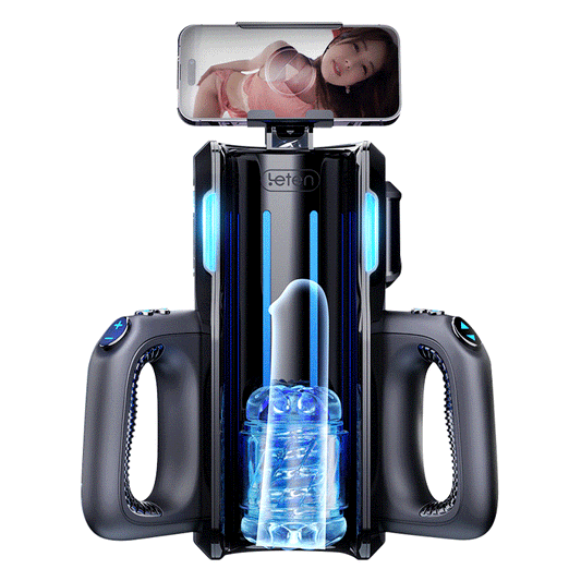 LETEN 10 Masturbateur à moteur à grande vitesse avec support pour téléphone