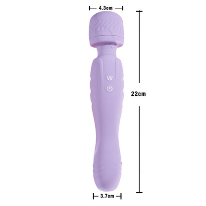 Vibromasseur Dual Head AV Stick clitoris tétons violet