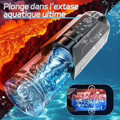 King - Masturbateur automatique 4 en 1 pour hommes, 100% étanche