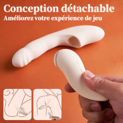 SVAKOM 4 en 1 APP Contrôle Poussée Sucer Chauffage Vibromasseur Point G Stimulateur d'aspiration détachable