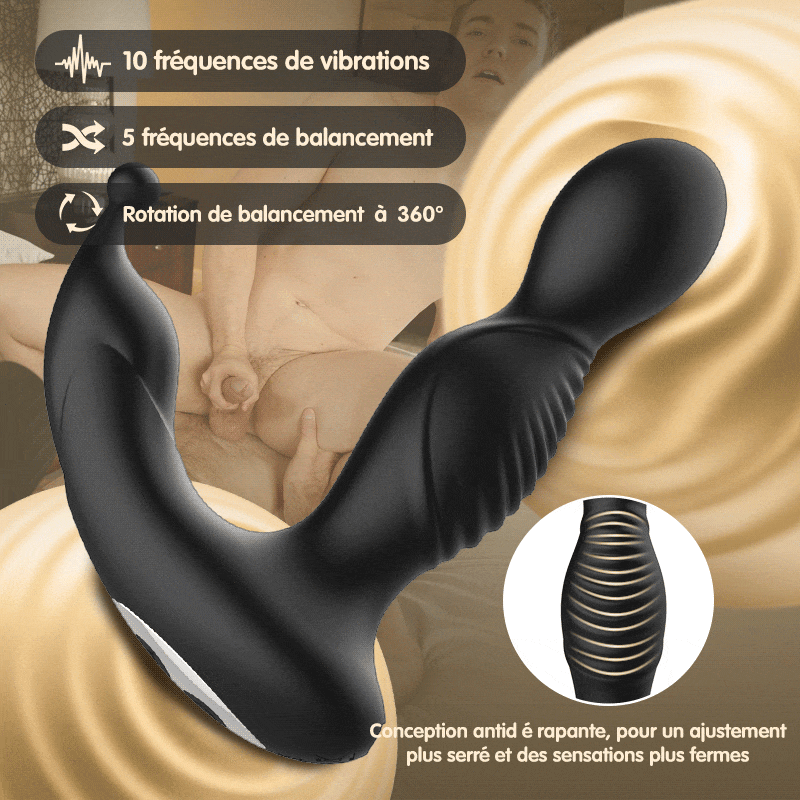【NEW】Ange Oscillant - 10 modes de vibration, 5 modes d'oscillation, stimulation à 360 degrés, maître de l'orgasme prostatique