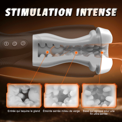 Evolution-8 Succion 10 Vibration One Touch Orgasm Digital Vacuum Masturbator