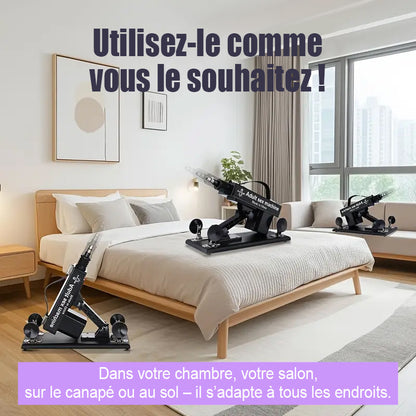 Plaisir ultime avec la machine sexuelle la mieux notée - 7 accessoires, poussée automatique, amour anal
