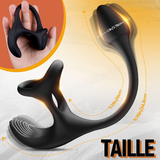 Zenith - Plug anal Stimulateur vibrant à balle avec cockring