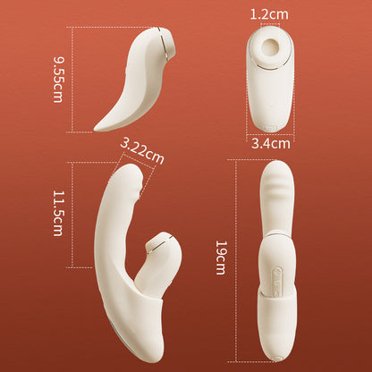 SVAKOM 4 en 1 APP Contrôle Poussée Sucer Chauffage Vibromasseur Point G Stimulateur d'aspiration détachable