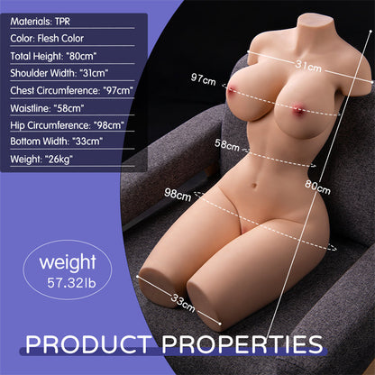 Brandi - Déesse au lit 3D Poupée sexuelle 28kg