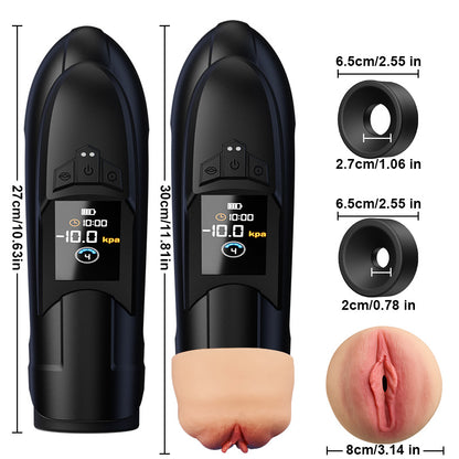 Ravish - Manche en forme de chair, aspiration longue durée, guidage clair, masturbateur automatique masculin