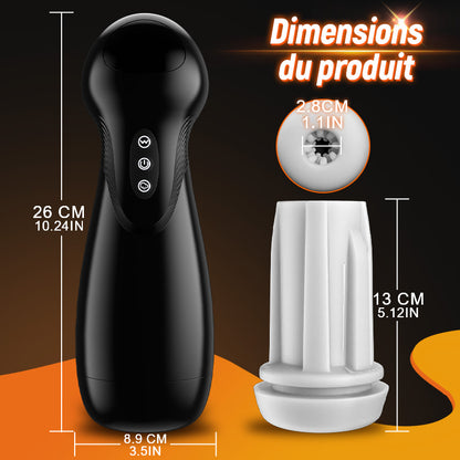 SolaceX - 8 Succion 10 Vibration One Touch Orgasm Digital Vacuum Masturbator