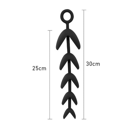 Jeu de plug anal en silicone Plug en silicone Modèle compact Matière douce et flexible Facile à insérer