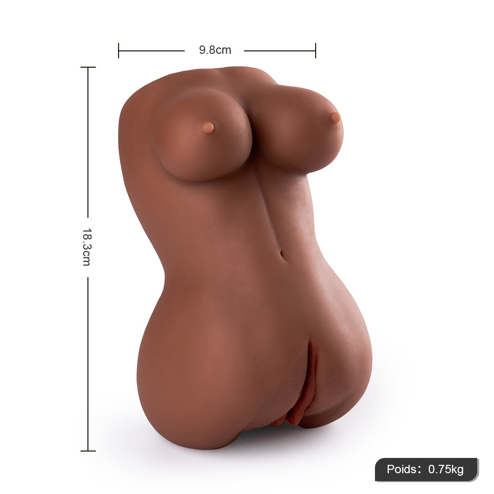 Acmejoy Chatte de poche masturbateur réaliste brune avec fesses et seins Acmejoy