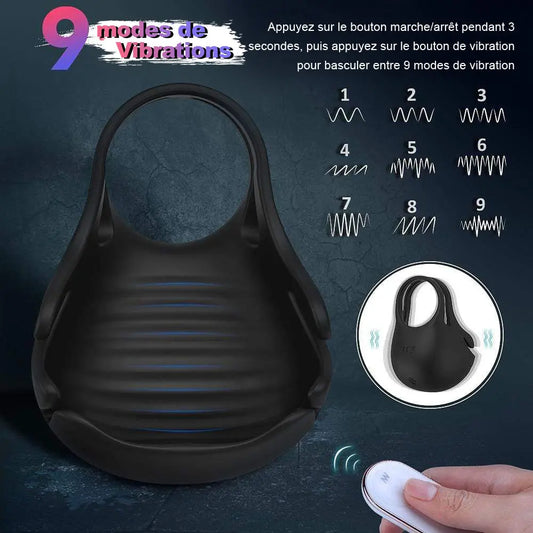 Anneaux Testicules Anneaux Pénis 9 Vibrations S-Hande S-Hande