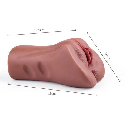 Chatte de Poche 2 en 1 brune vagin & anal 800g Acmejoy