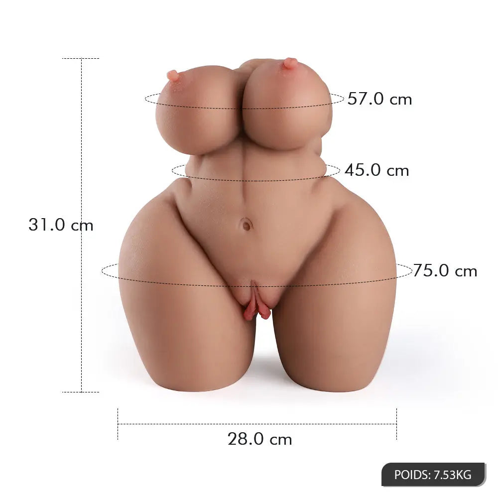 Masturbateur Réaliste Brun Gros Seins Fesses AIYUAN 7.5KG AIYUAN