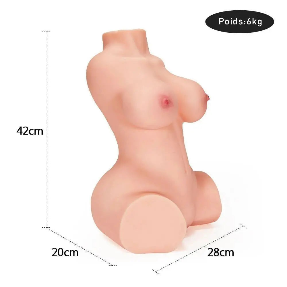 Masturbateur Réaliste seins doux fesses rondes 6KG Acmejoy