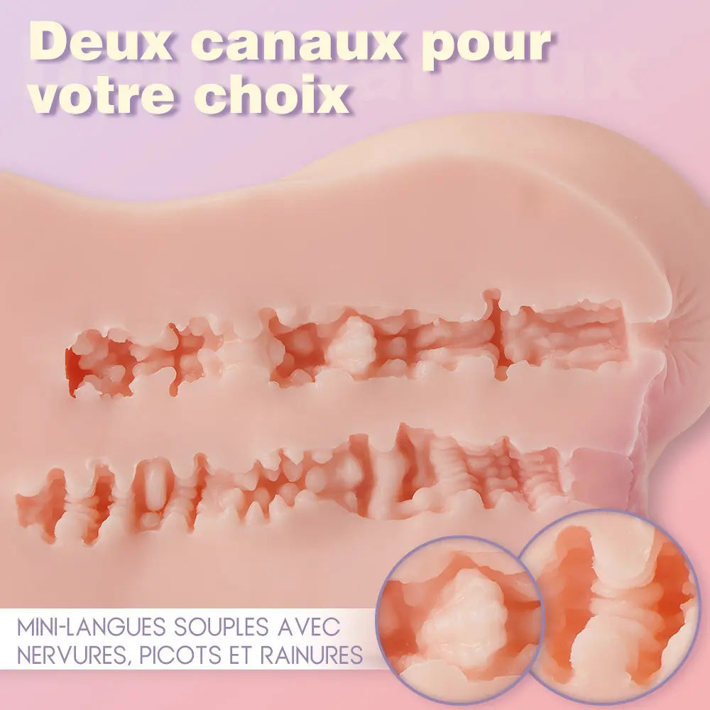 Masturbateur de chatte réaliste anus vagin réaliste 1.5KG Moruioy