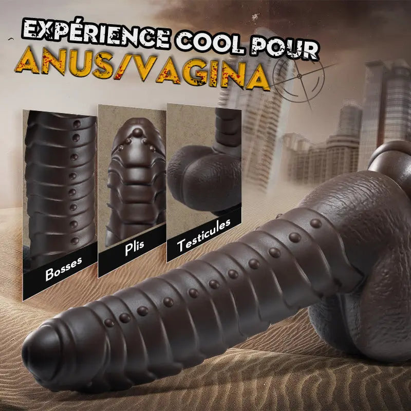 PANGOLIN 3 EN 1 Gode Anal Vaginal 4*18 CM grand dildo Acmejoy