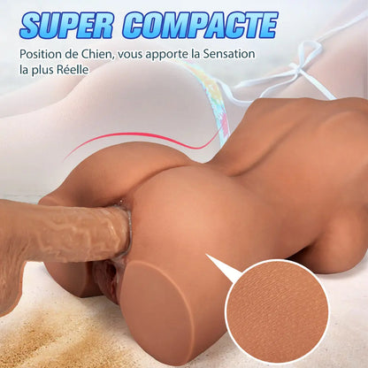 Teint chocolat poupée de sexe masturbateur anal vagin masturbateur 4.85KG Aivrobta Aivrobta
